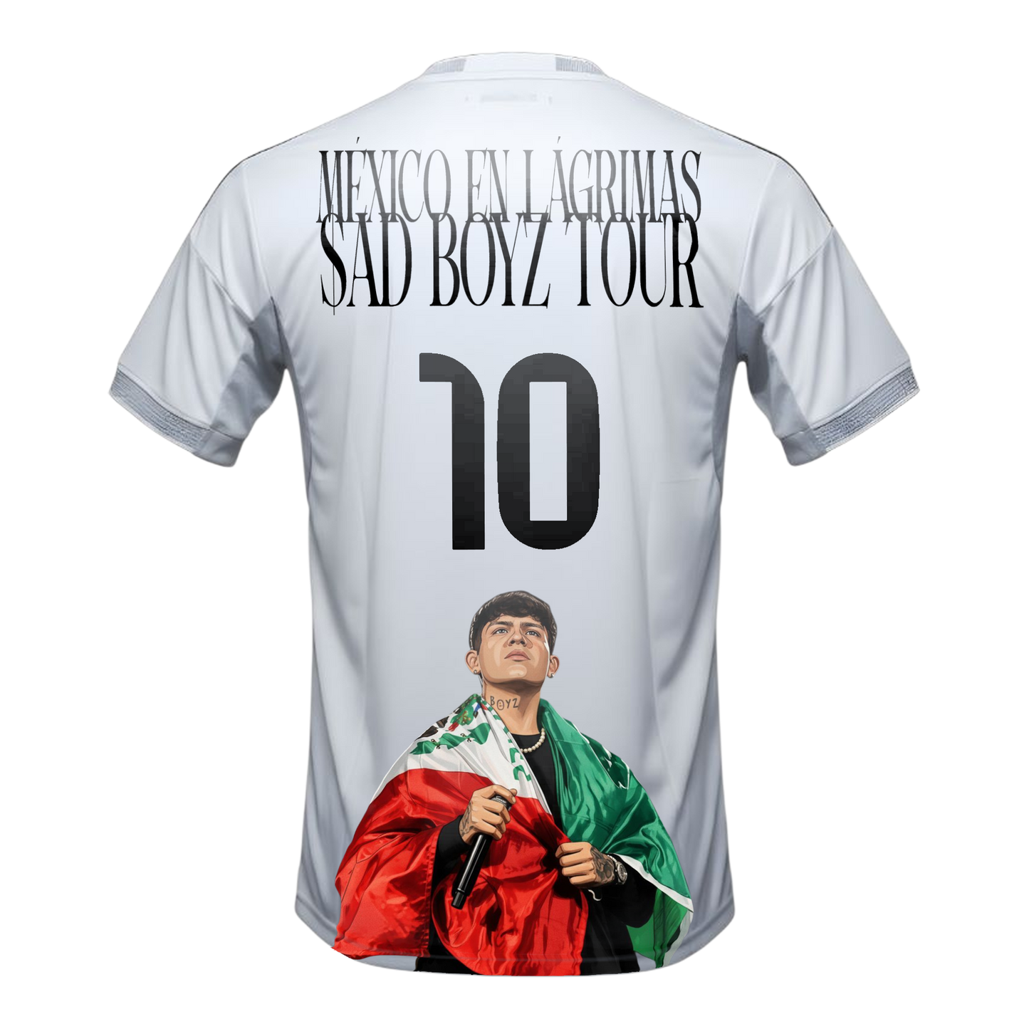Jersey Local Real Madrid CF 25/26 x Junior H México en Lagrimas Sad Boyz Tour