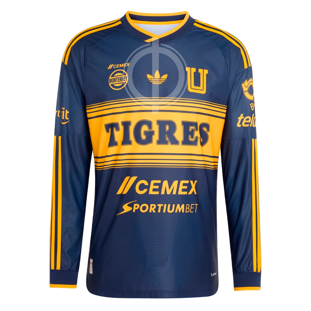 Jersey Adidas Tigres UANL Visitante 26/27 Manga Larga