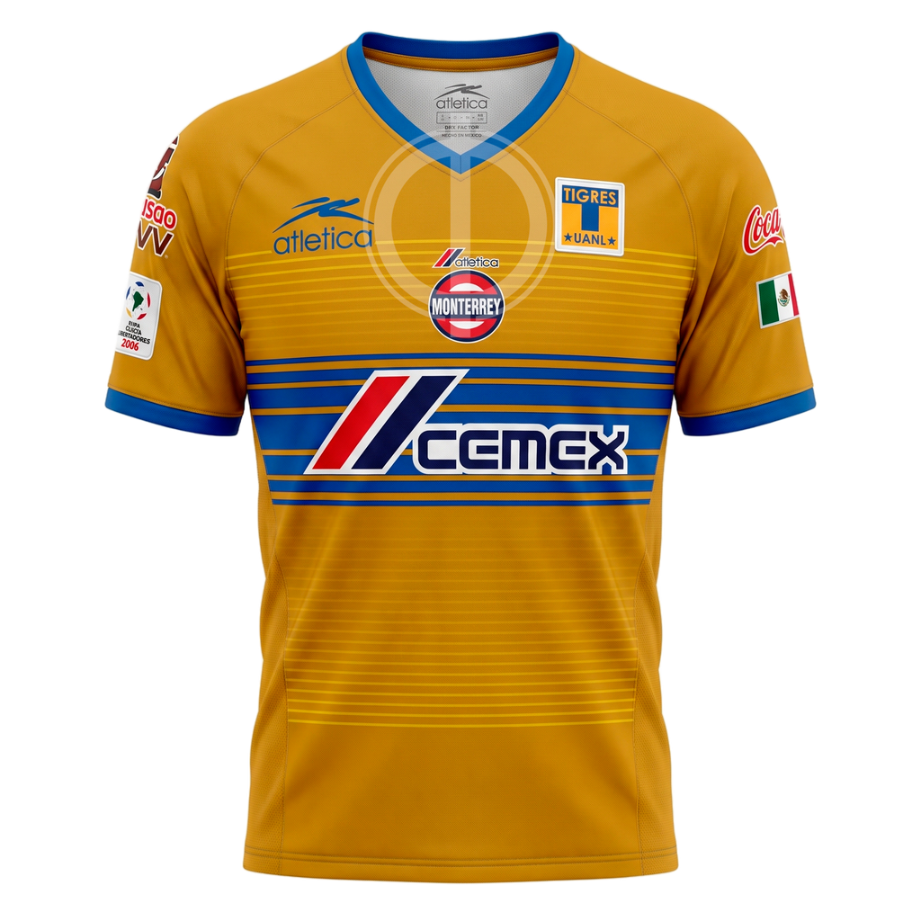 Jersey Atlética Tigres UANL Local Copa Libertadores 2005