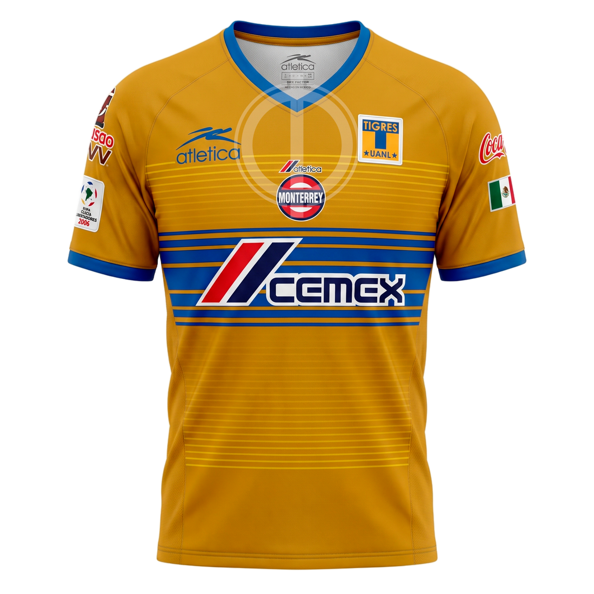 Jersey Atlética Tigres UANL Local Copa Libertadores 2005