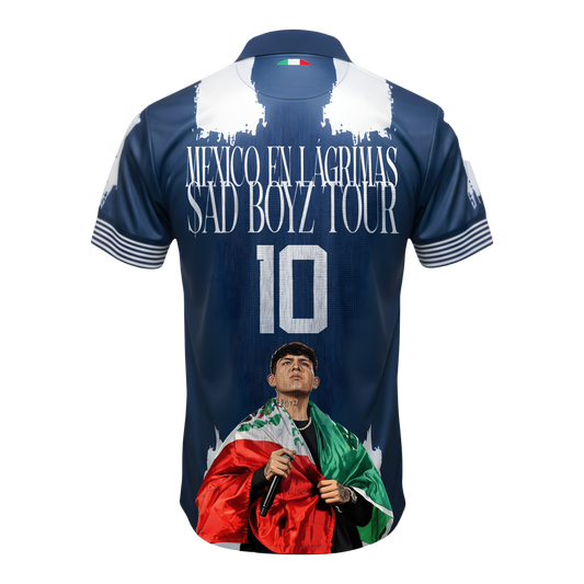 Jersey Local CF Monterrey Mundial de Clubes 2025 x Junior H México en Lagrimas Sad Boyz Tour