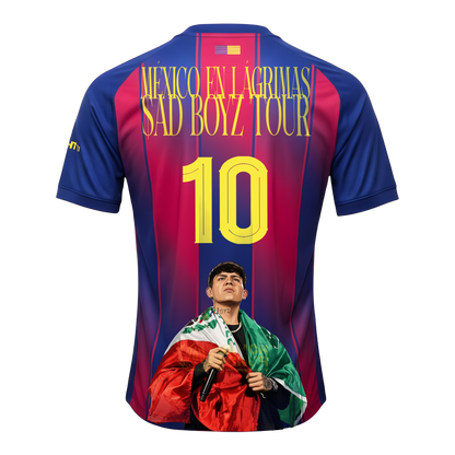 Jersey Local FC Barcelona 25-26 x Junior H México en Lagrimas Sad Boyz Tour