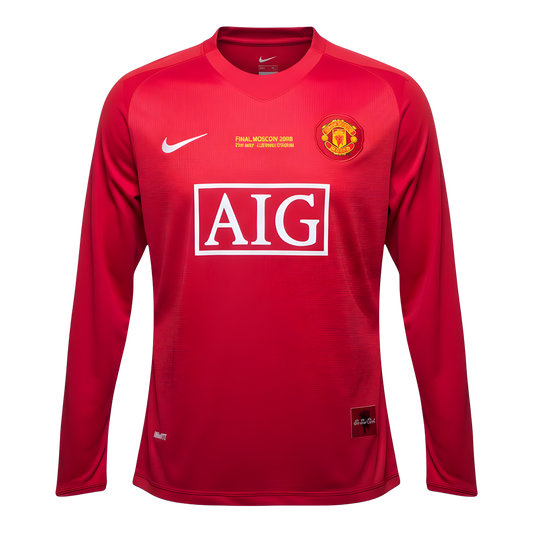 Jersey Local Manga Larga Manchester United 07/08