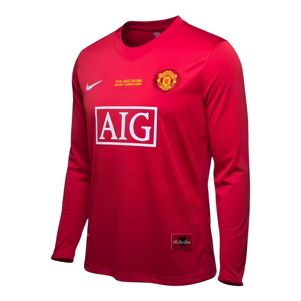 Jersey Local Manga Larga Manchester United 07/08