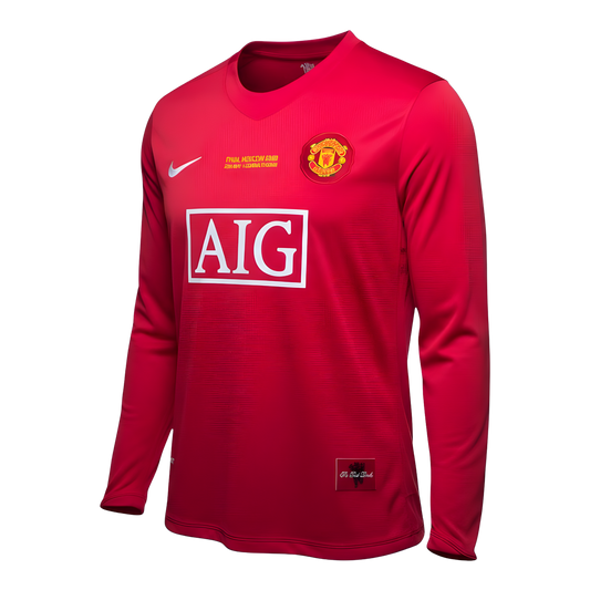 Jersey Local Manga Larga Manchester United 07/08