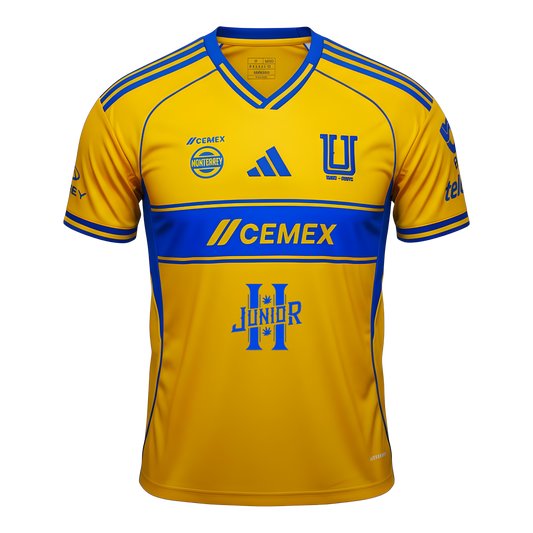 Jersey Local Tigres UANL 25/26 x Junior H México en Lagrimas Sad Boyz Tour