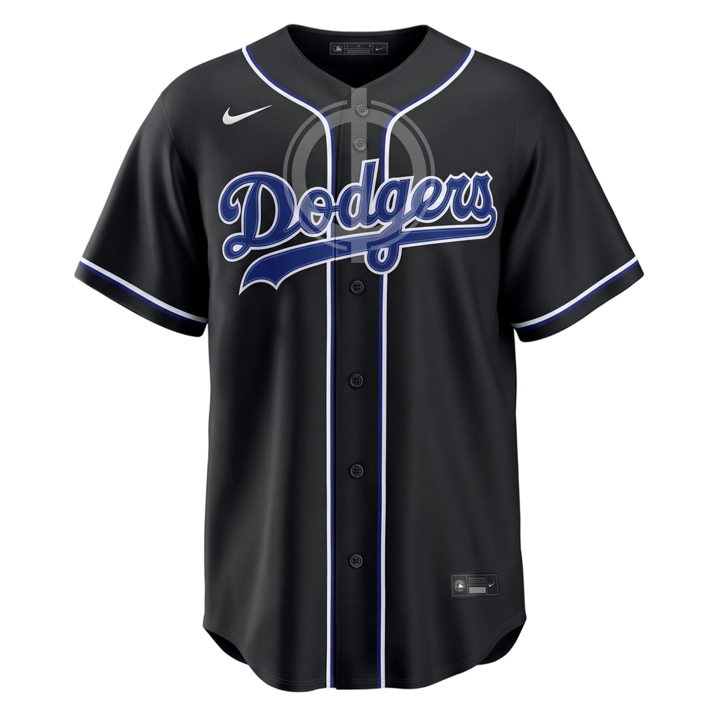 Jersey Nike Los Angeles Dodgers Black Carbon