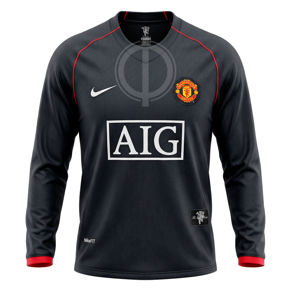 Jersey Nike Manga Larga Manchester United Visitante 07/08