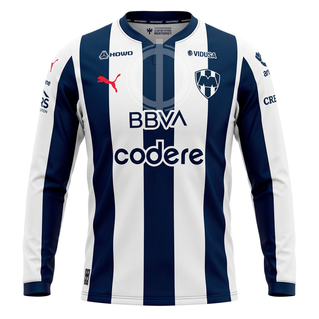 Jersey Puma Rayados Local 26/27 Manga Larga